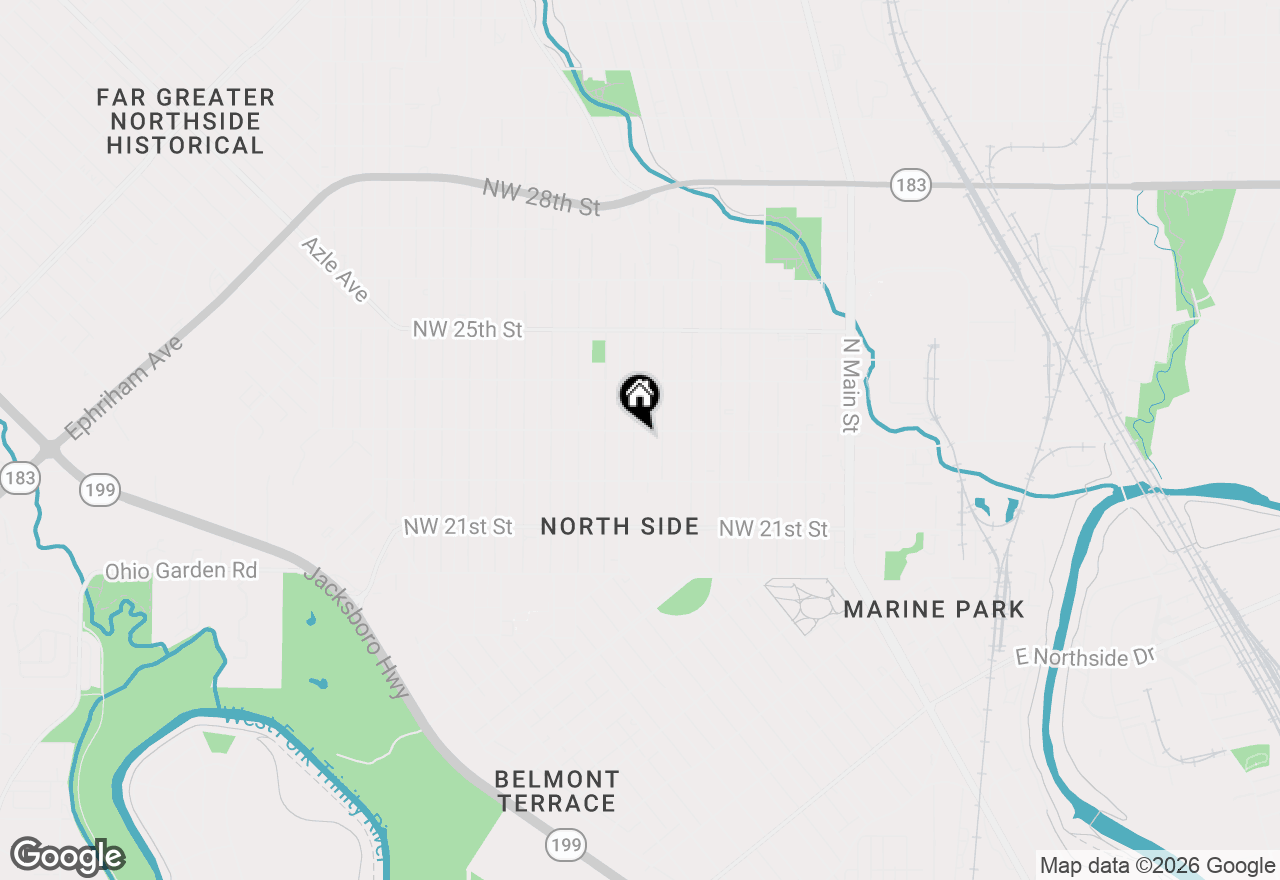 Map of 2221 Refugio Avenue, Fort Worth, TX 76164