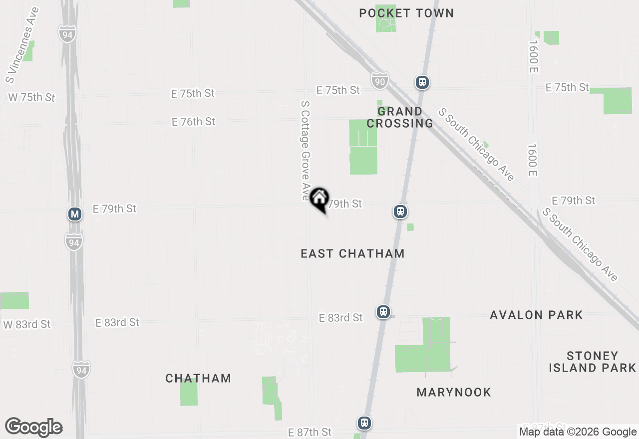 Map of (Address confidential), Chicago, Illinois 60619