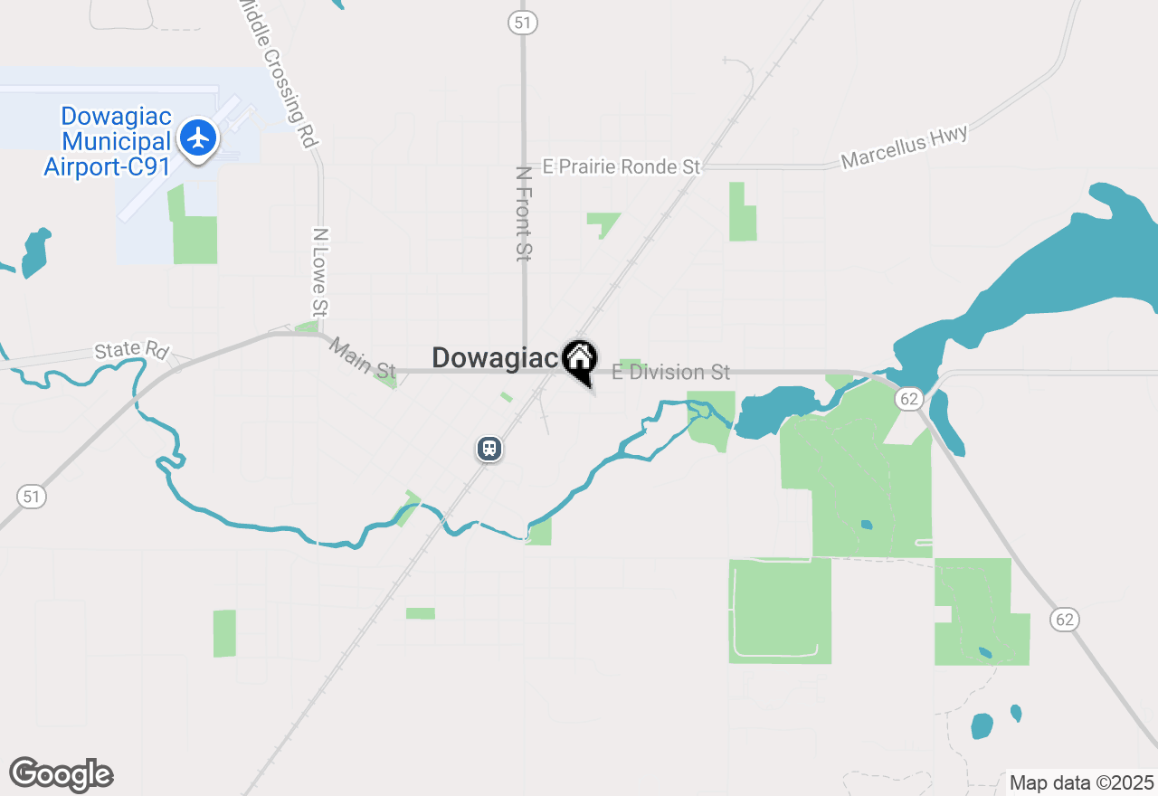 Map of 106 Lagrange Street, Dowagiac, MI 49047