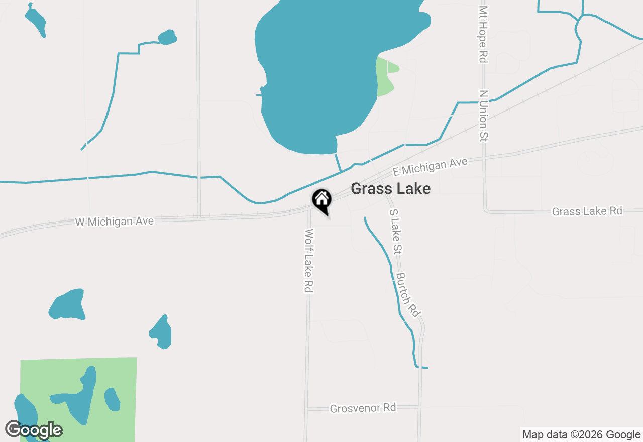 Map of 360 Clark Street, Grass Lake, MI 49240