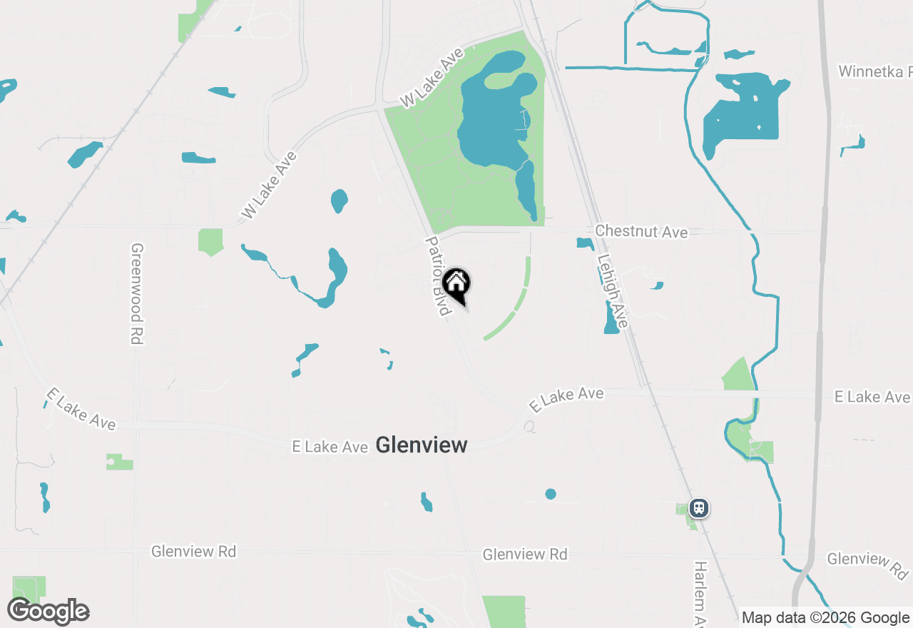 Map of 1619 Patriot Boulevard, Glenview, IL 60026