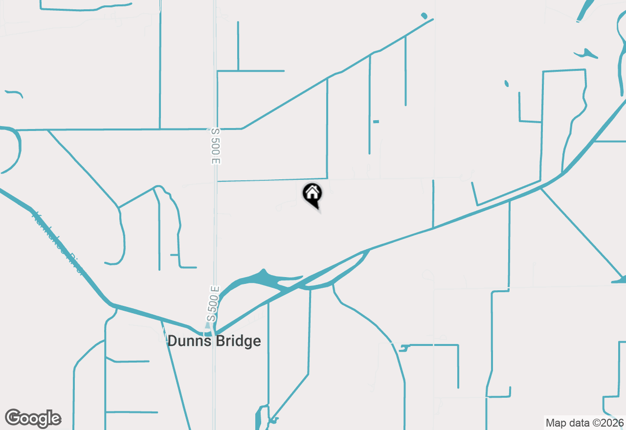 Map of 548 E 1400 S, Kouts, IN 46347