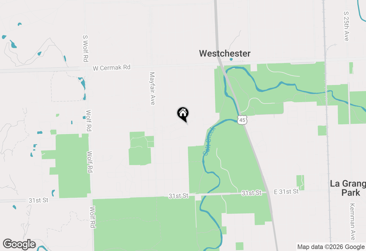 Map of (Address confidential), Westchester, Illinois 60154