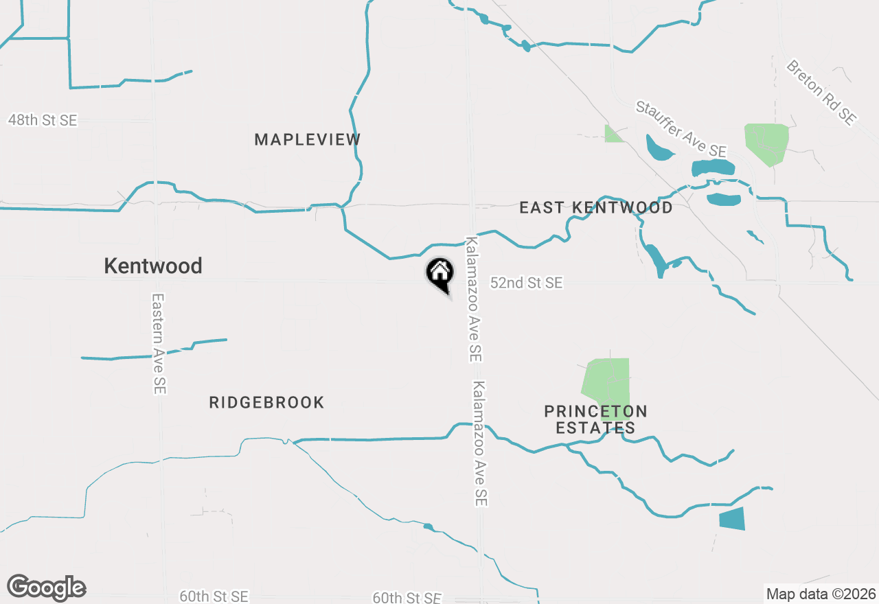 Map of 5249 Newcastle Drive Se, Kentwood, MI 49508