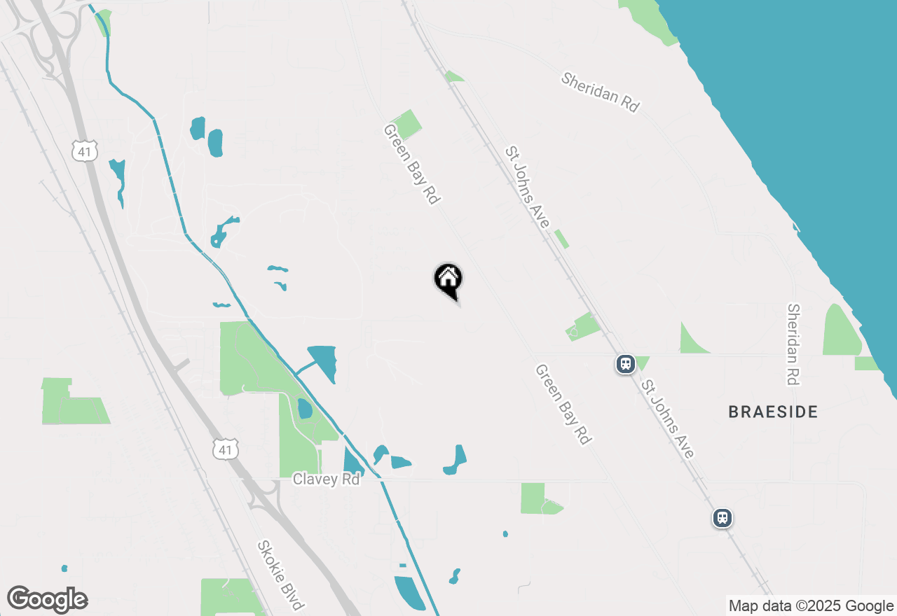 Map of 852 Moseley Road, Highland Park, IL 60035