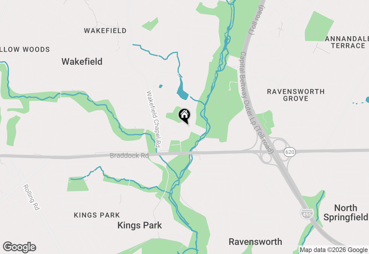 Map of 8309 Highcliffe Court, Annandale, VA 22003