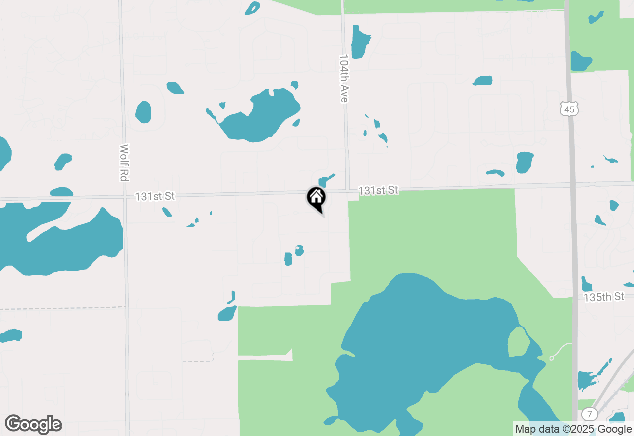 Map of 10505 Fitzsimmons Drive, Palos Park, IL 60464