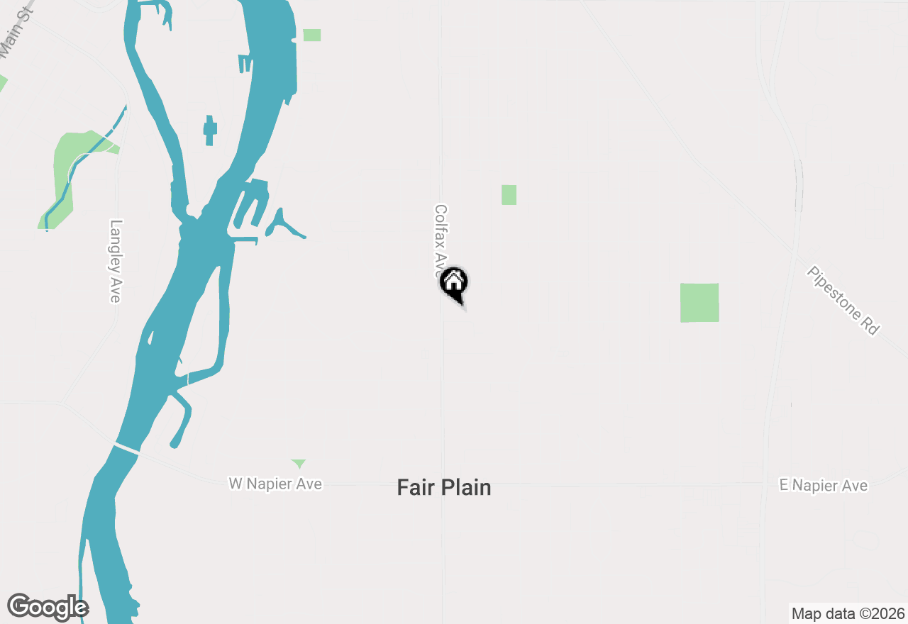 Map of 1297 Colfax Avenue, Benton Harbor, MI 49022