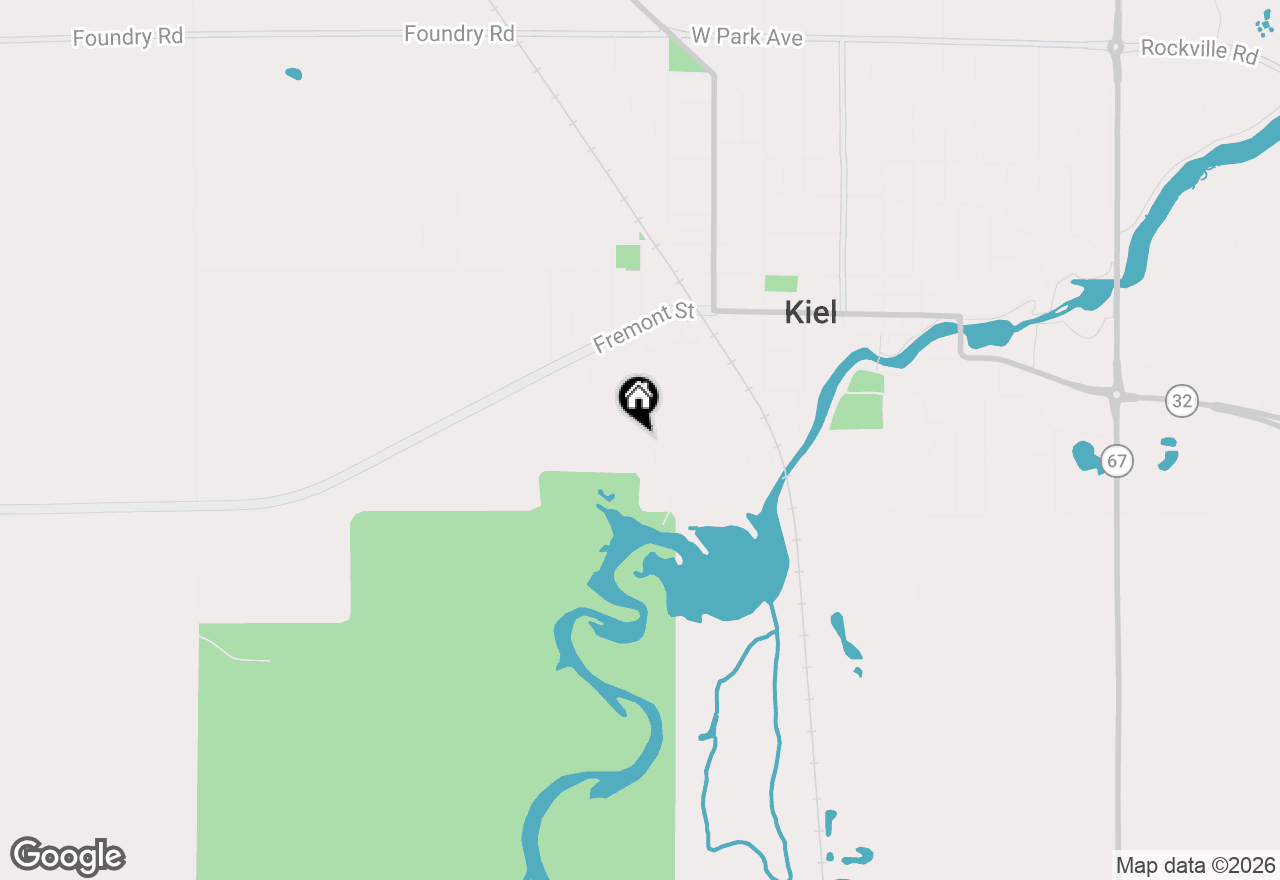 Map of 970 River Meadow Dr, Kiel, WI 53042