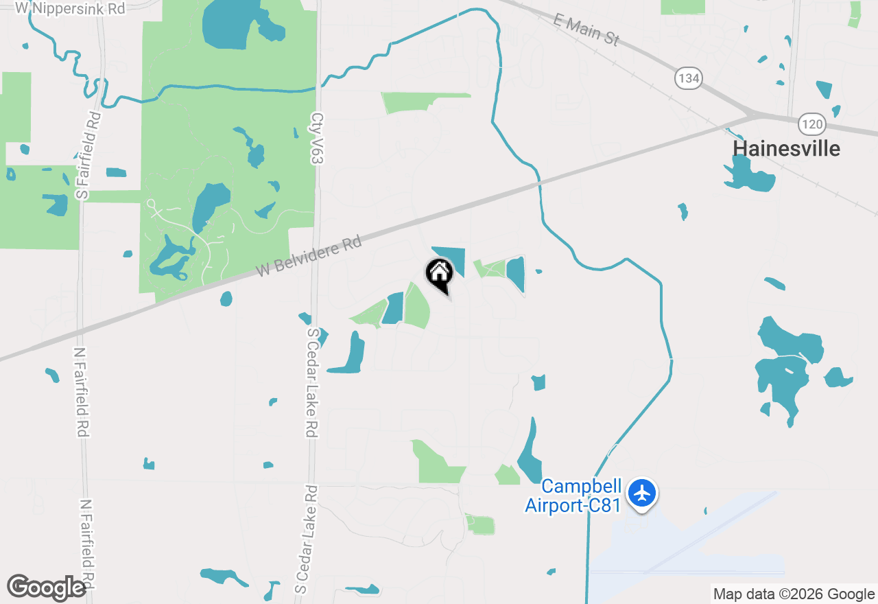Map of 649 S Parkside Drive, Round Lake, IL 60073
