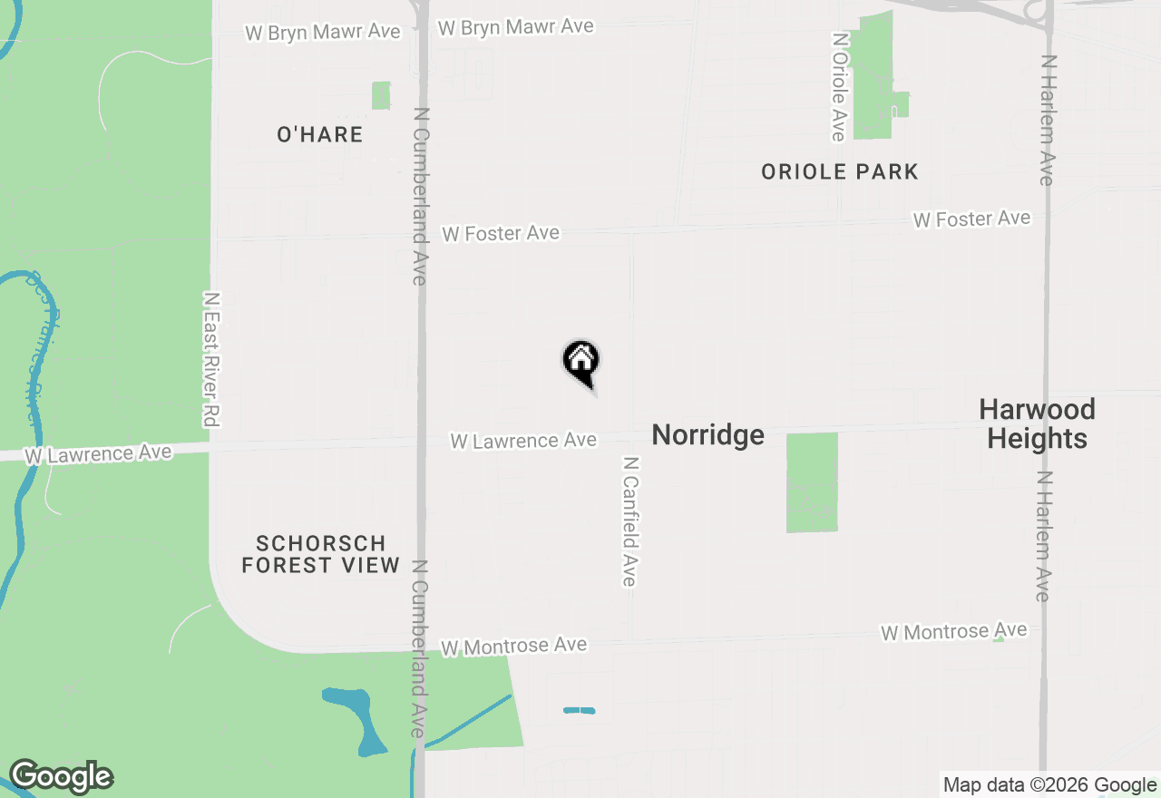 Map of 4842 N Vine Avenue, Norridge, IL 60706
