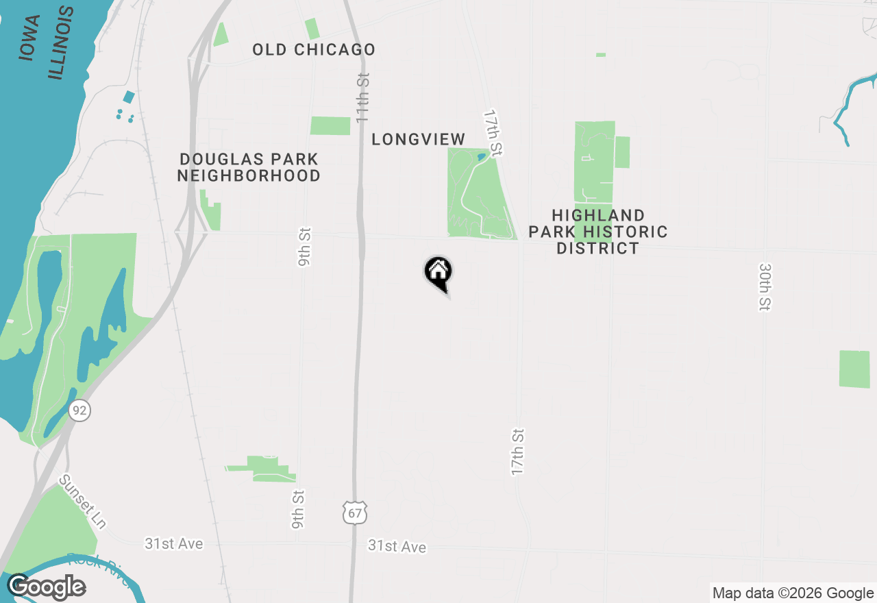 Map of 1337 21st Avenue #3D, Rock Island, IL 61201