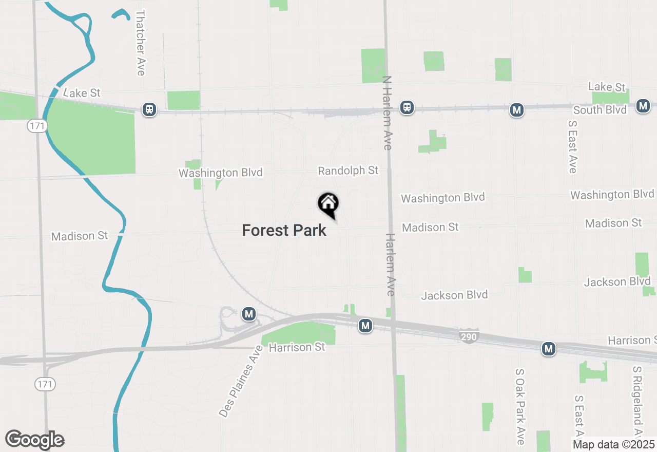 Map of 7405 Madison Street, Forest Park, IL 60130