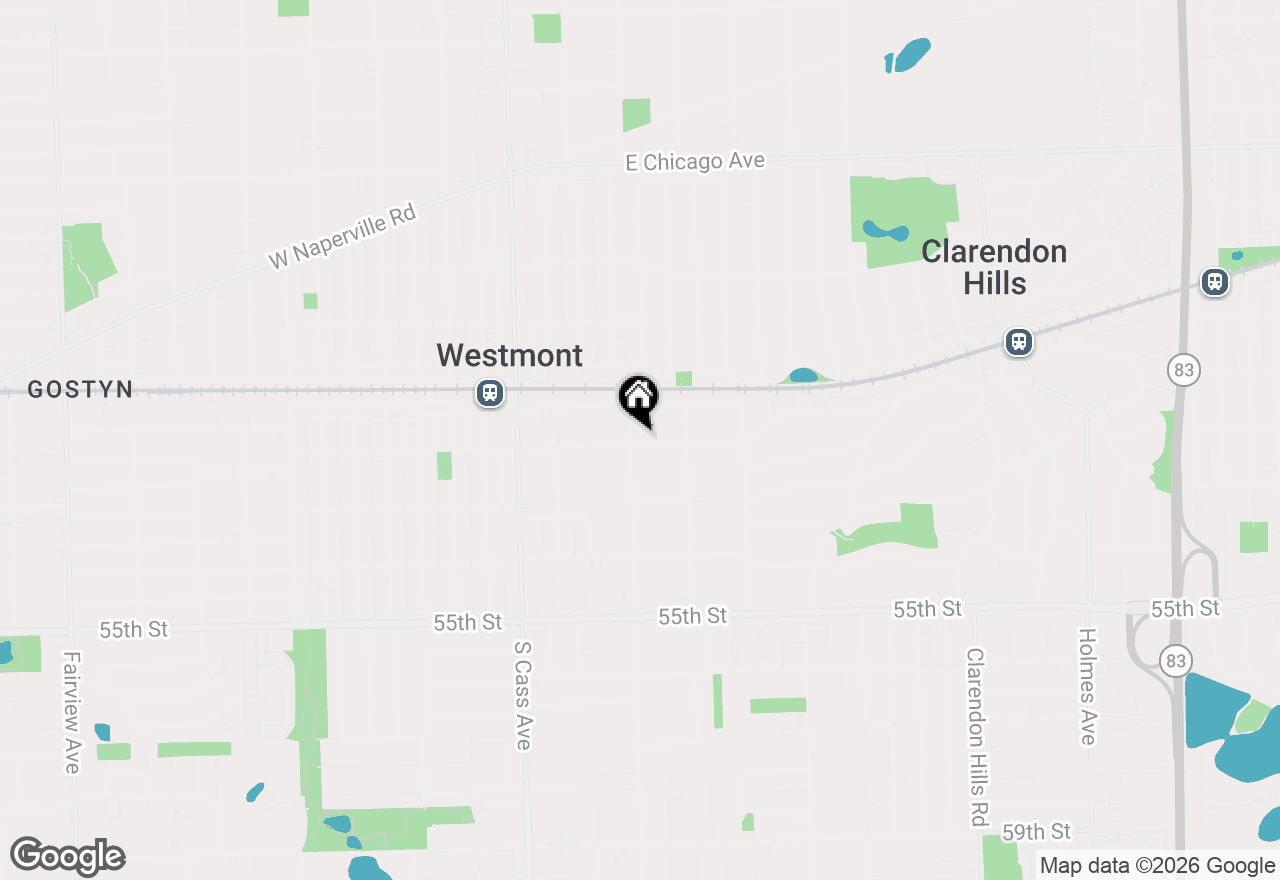 Map of 35 S Wilmette Avenue, Westmont, IL 60559