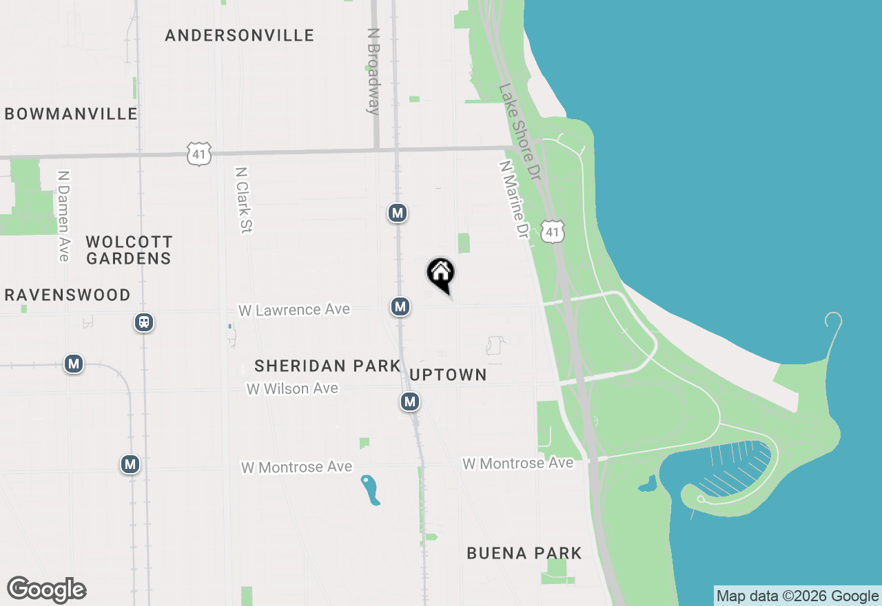 Map of 1020 W Lawrence Avenue #1119, Chicago, IL 60640