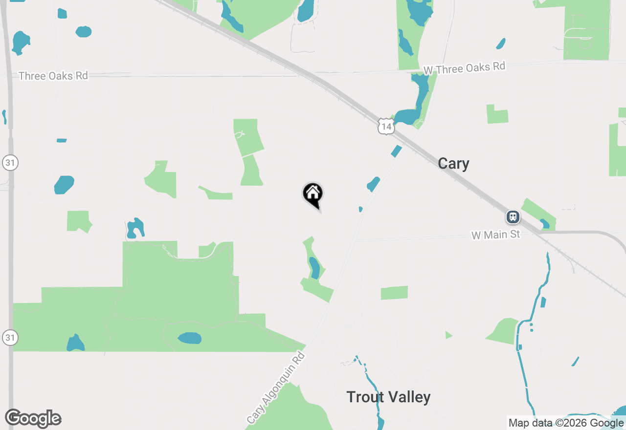 Map of 39 Boxwood Lane, Cary, IL 60013