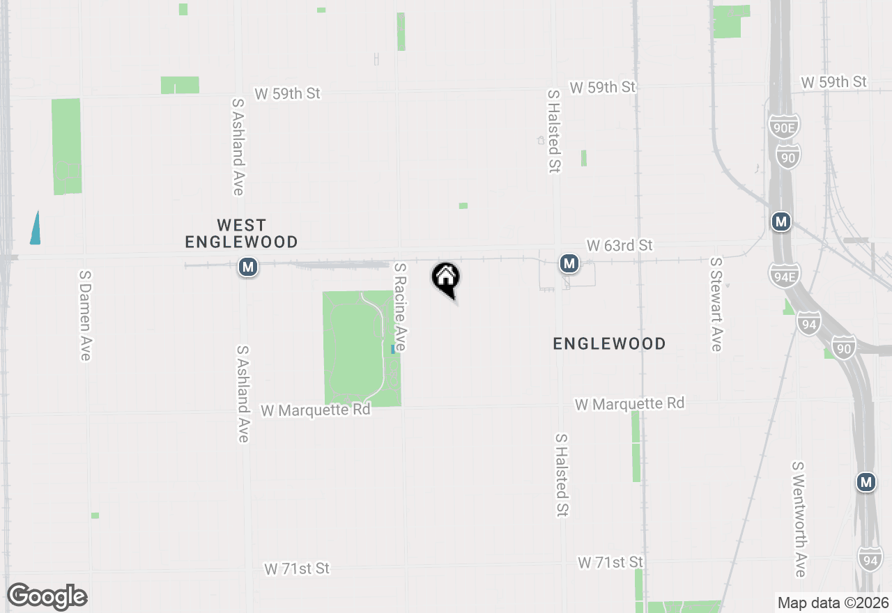 Map of 6427 S Aberdeen Street, Chicago, IL 60621