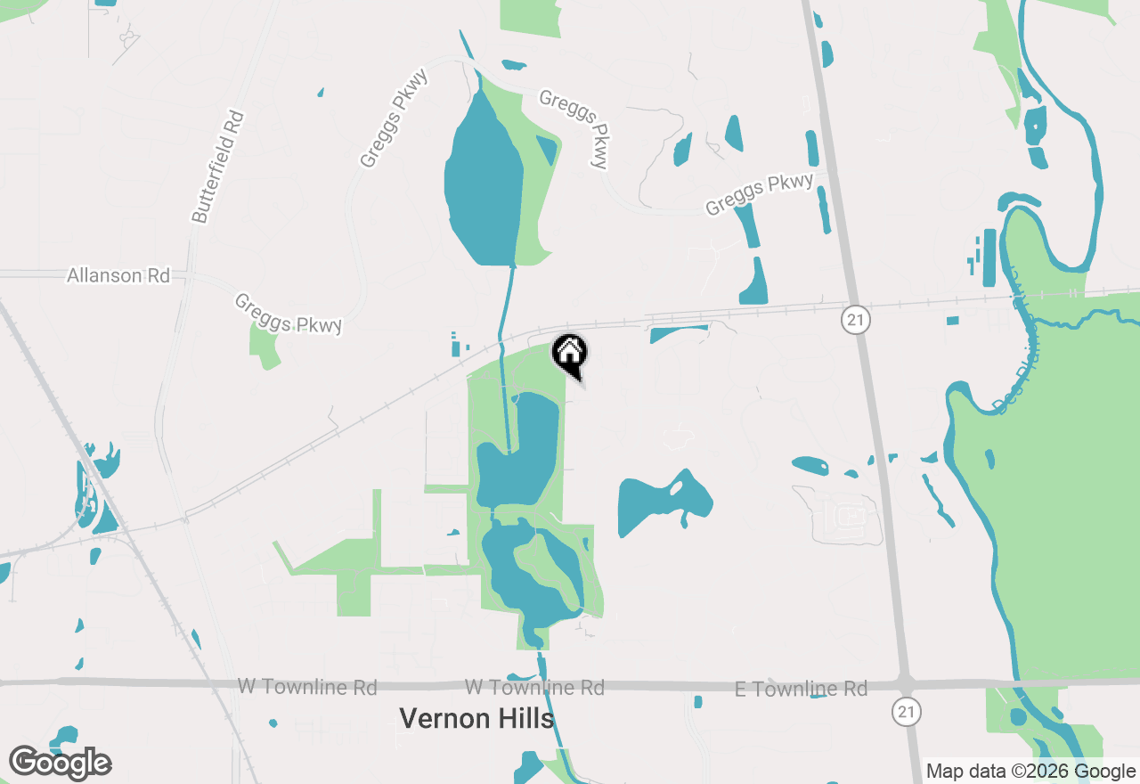 Map of 166 Hemingway Court #252, Vernon Hills, IL 60061