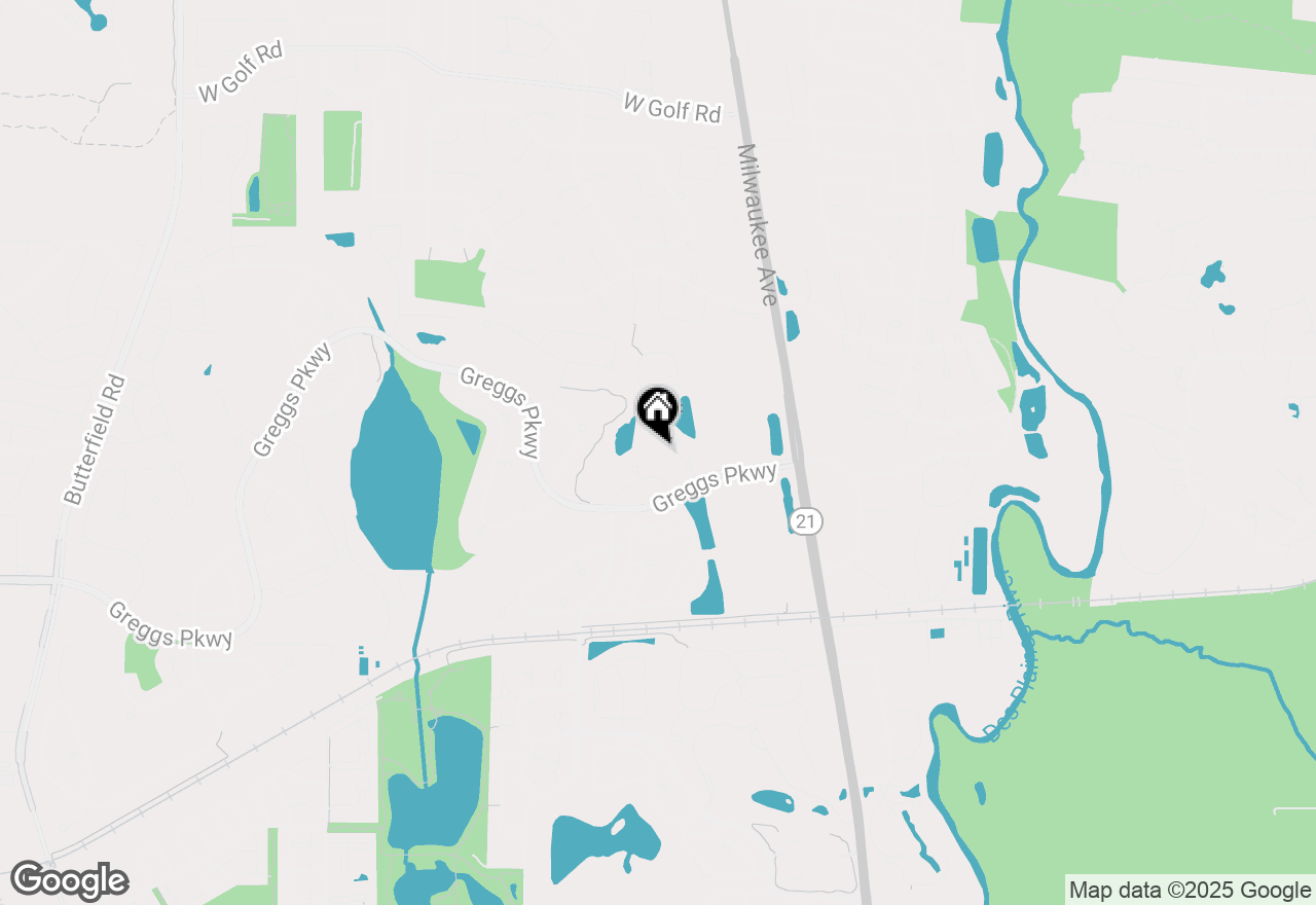 Map of 1832 N Crenshaw Circle, Vernon Hills, IL 60061