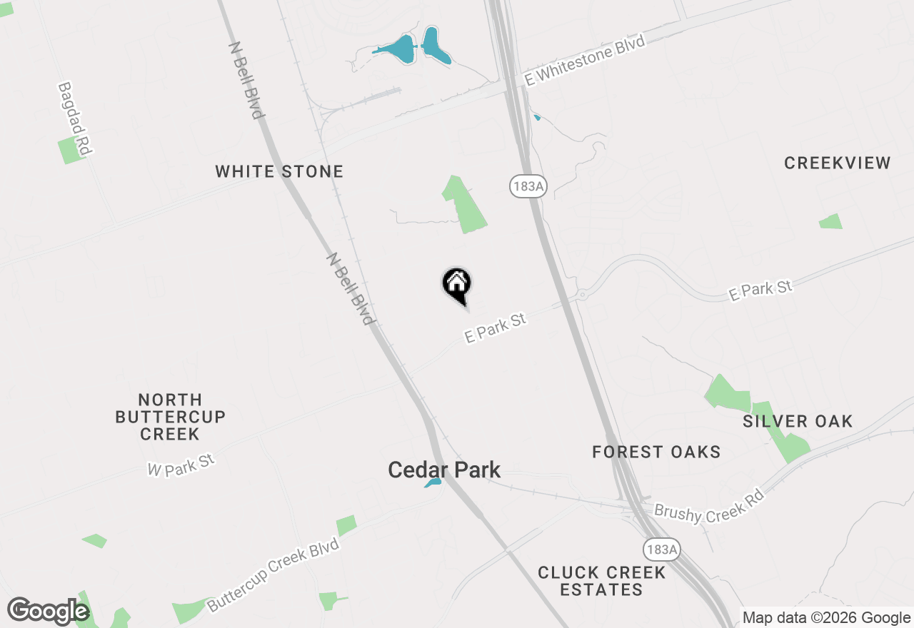 Map of 205 N Mount Rushmore Dr, Cedar Park, TX 78613