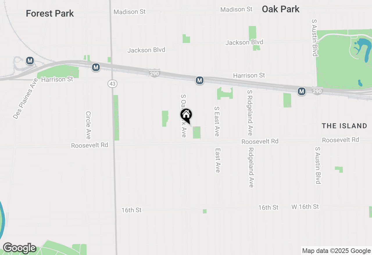 Map of 1150 S Oak Park Avenue, Oak Park, IL 60304