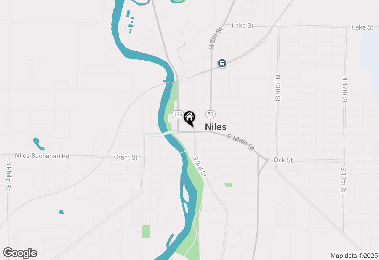 Map of 205 E Main Street, Niles, MI 49120