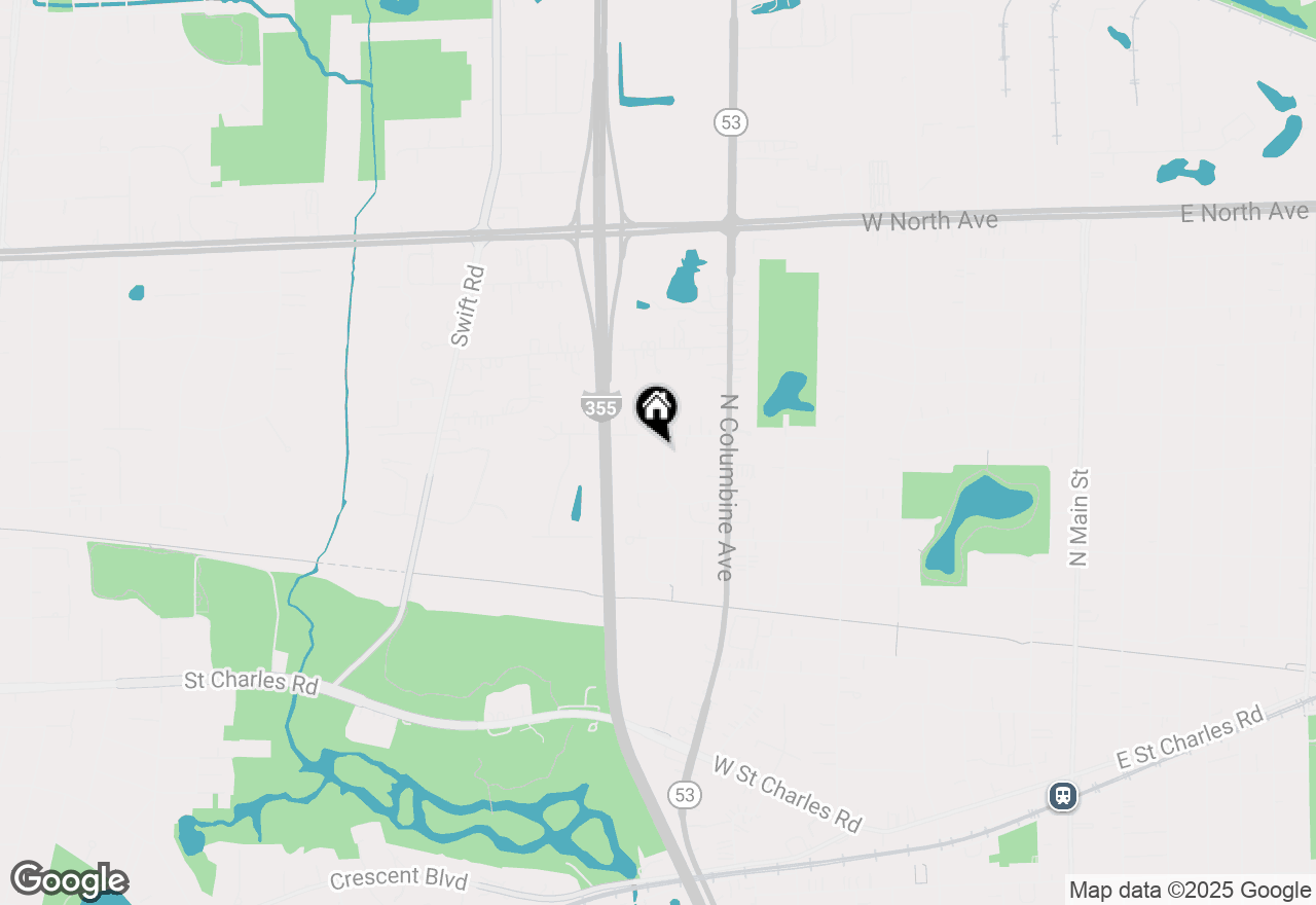 Map of 352 Cimarron Road, Lombard, IL 60148