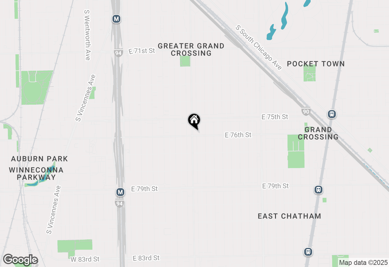 Map of 7553 S King Drive, Chicago, IL 60619