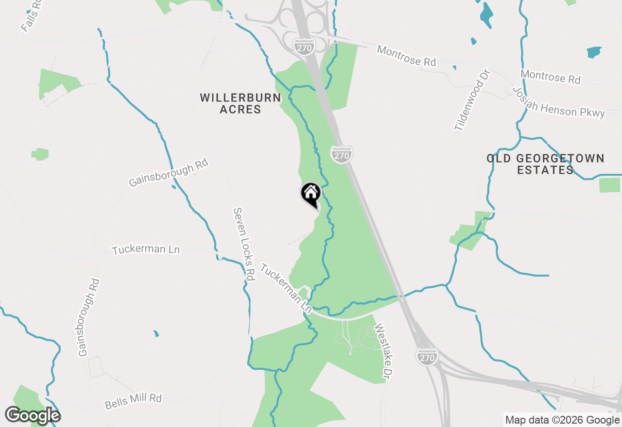 Map of 7534 Coddle Harbor Lane, Potomac, MD 20854