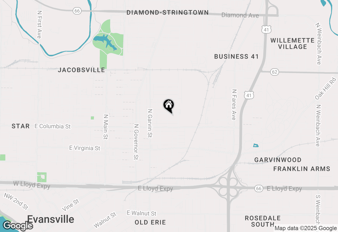 Map of 913 N Morton Avenue, Evansville, IN 47711