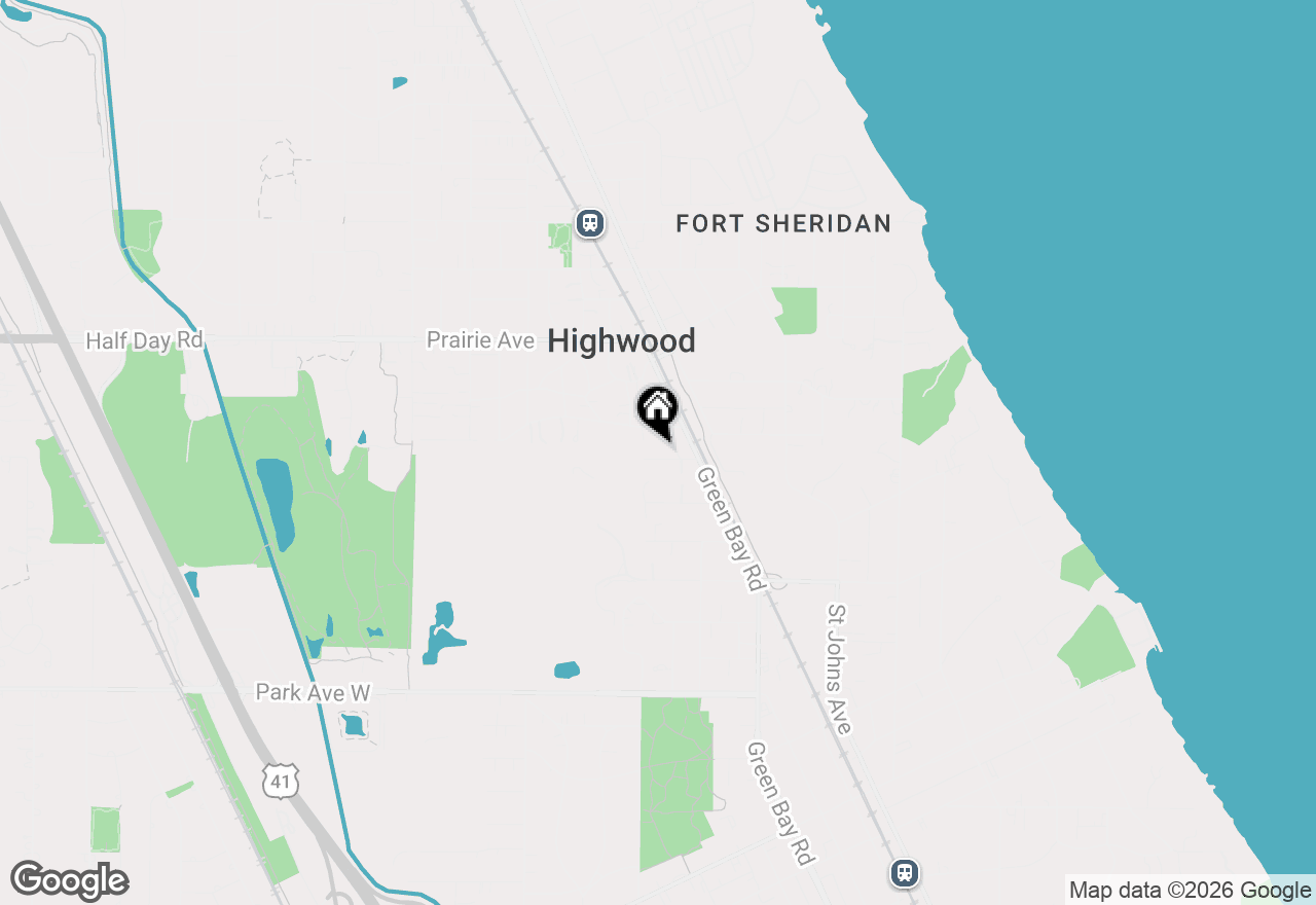 Map of 573 Chicago Avenue #REAR, Highland Park, IL 60035