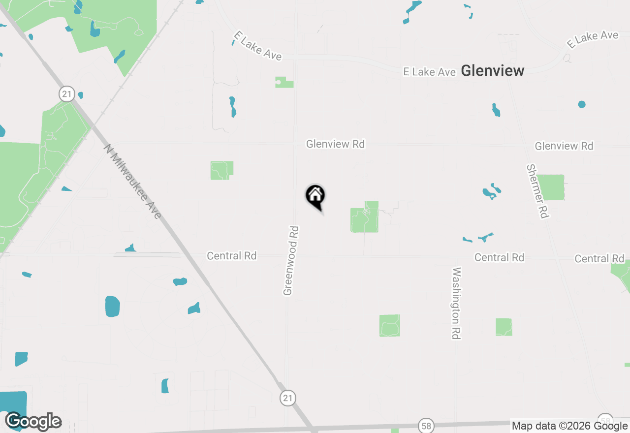 Map of 707 Glenshire Road, Glenview, IL 60025