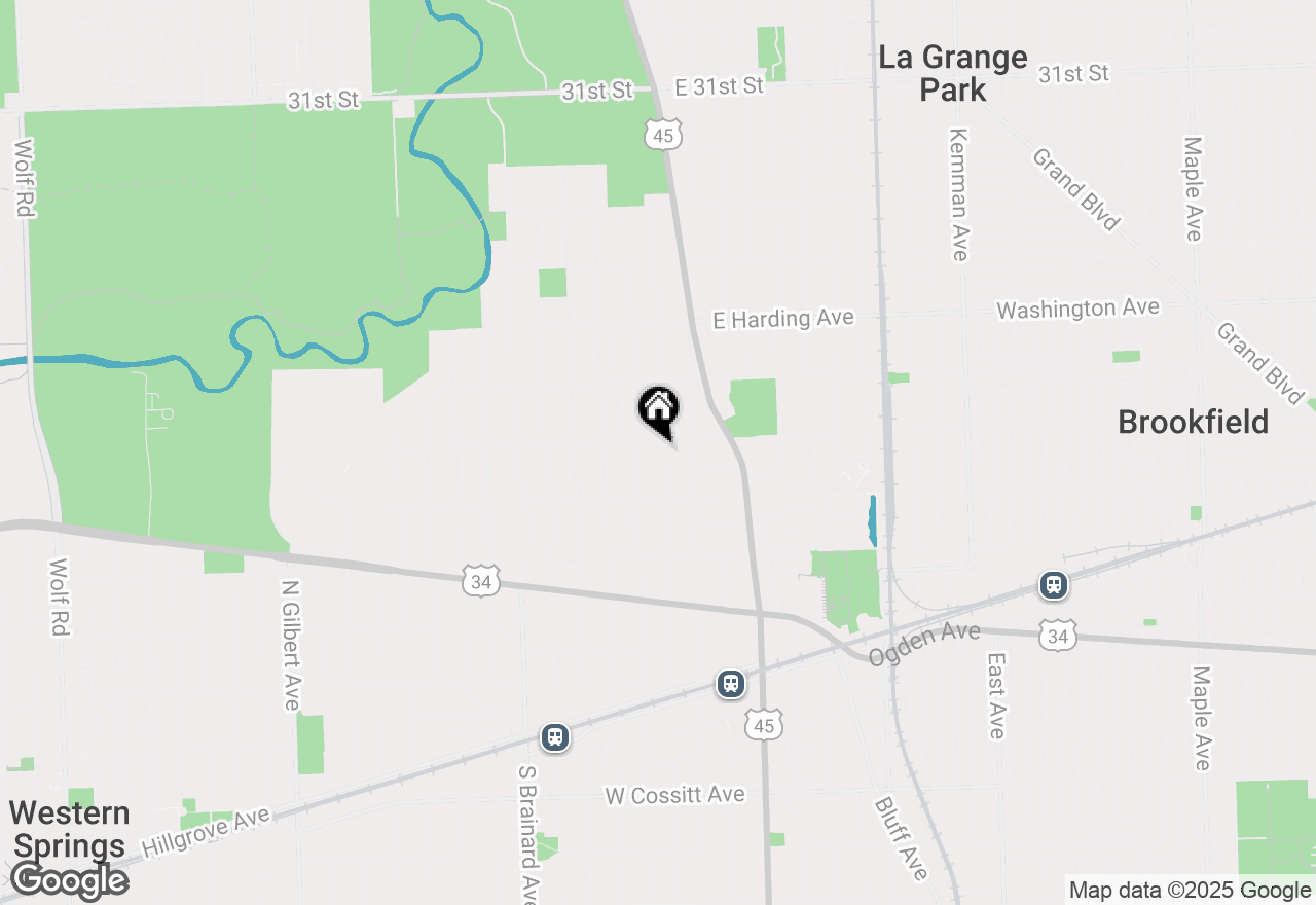 Map of 438 N Catherine Avenue, La Grange Park, IL 60526