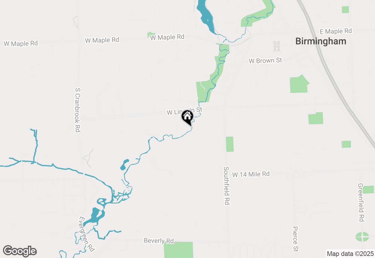 Map of 1345 Fairway Drive, Birmingham, MI 48009