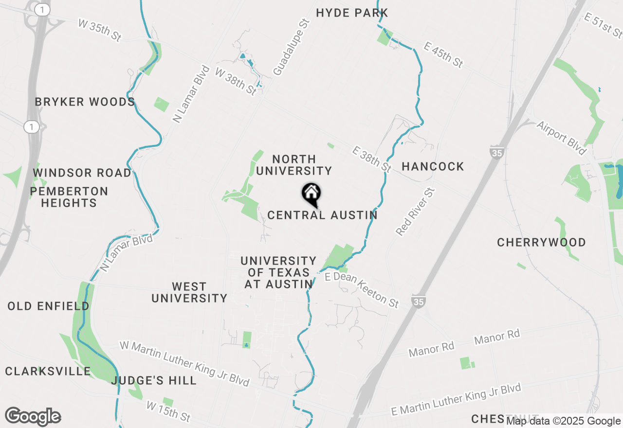 Map of 3111 Tom Green St #105, Austin, TX 78705