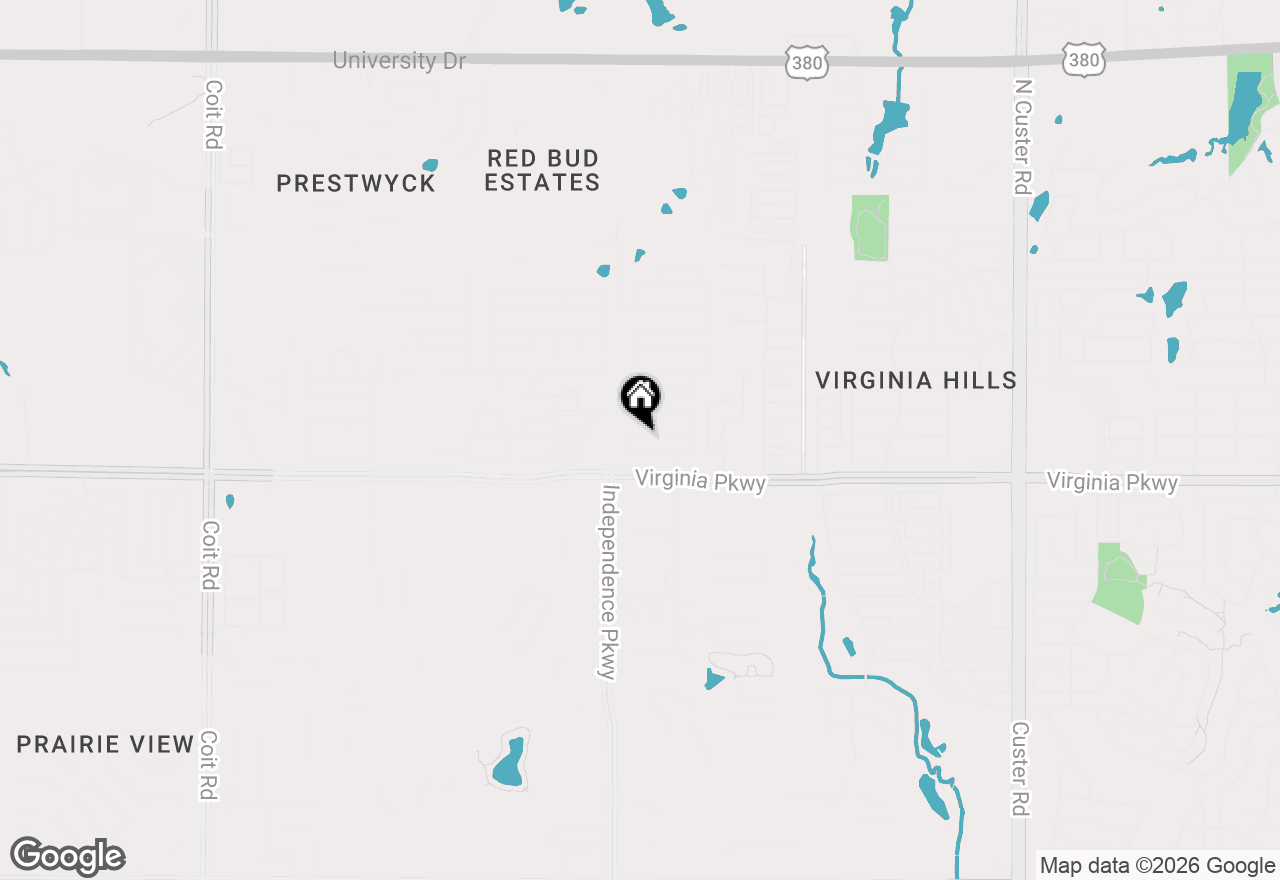 Map of 9925 Pronghorn Road, Mckinney, TX 75071