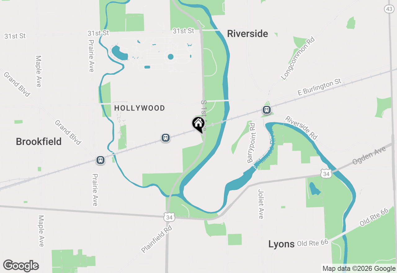 Map of 20 Forbes Road, Riverside, IL 60546