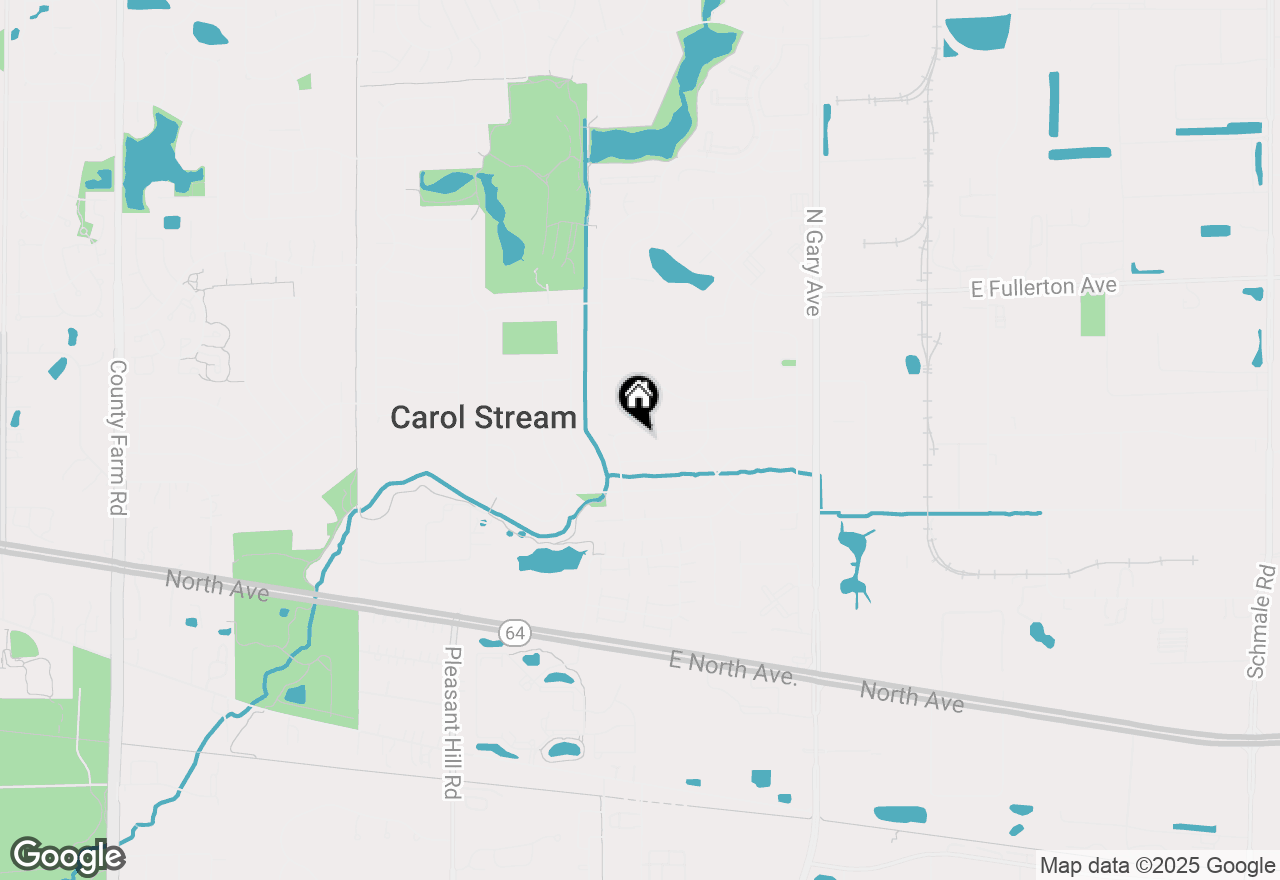 Map of 296 Mohawk Drive, Carol Stream, IL 60188
