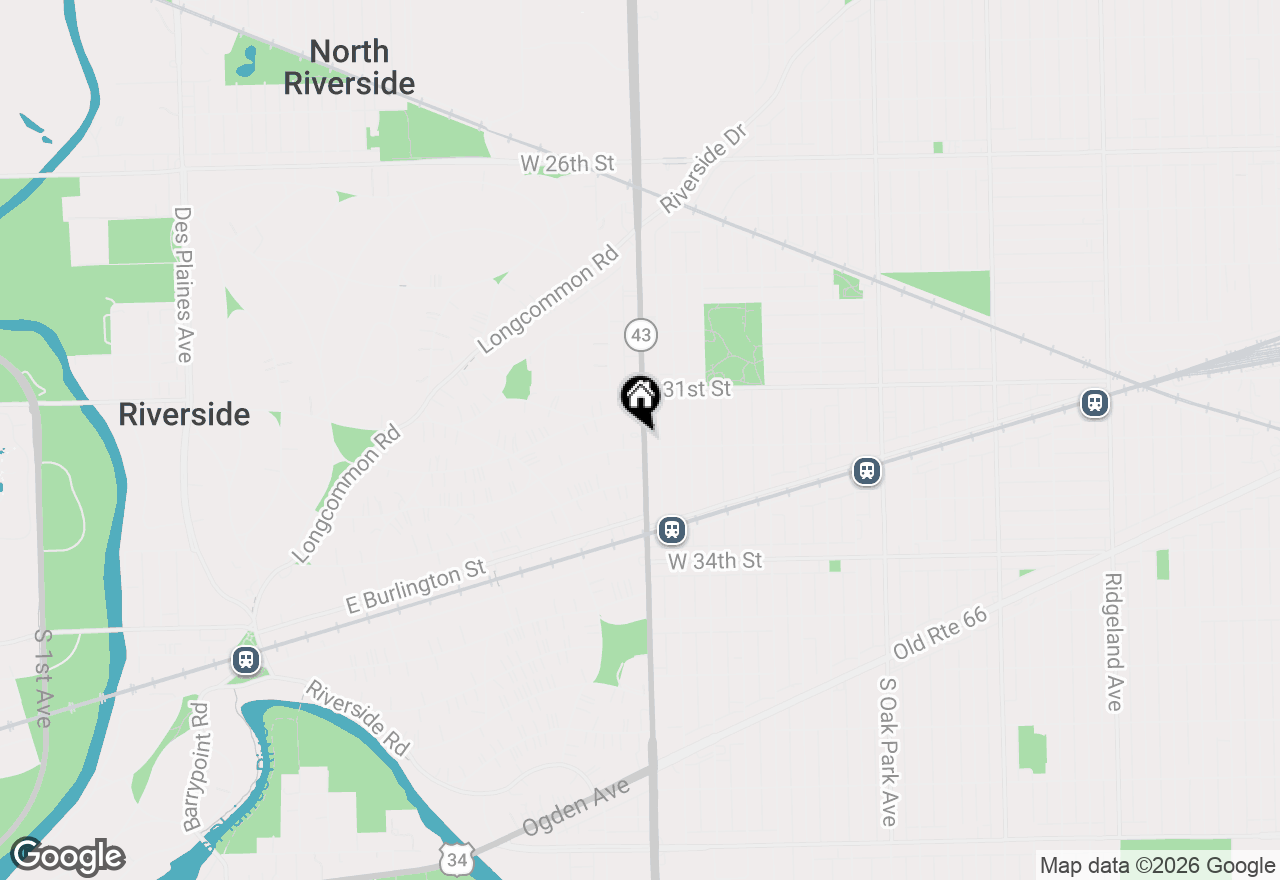 Map of 3144 S Harlem Avenue #3B, Riverside, IL 60546