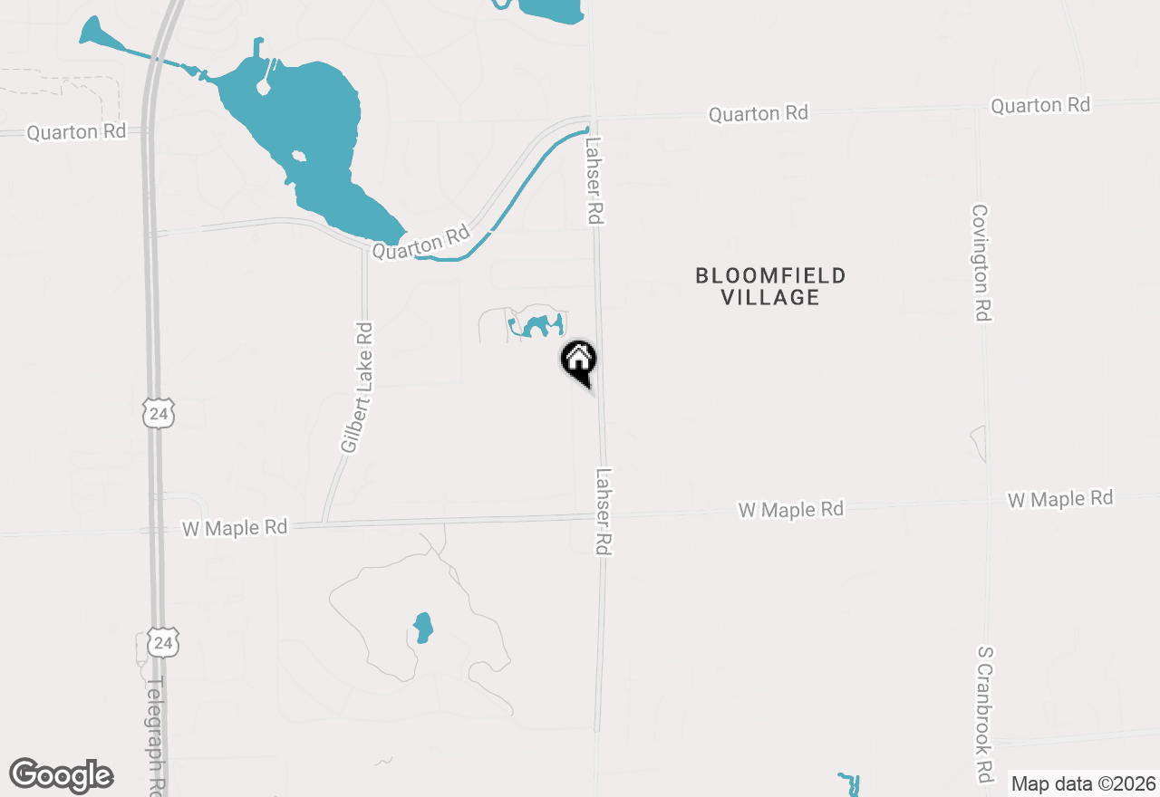 Map of 6225 Golfview Drive, Bloomfield Hills, MI 48301