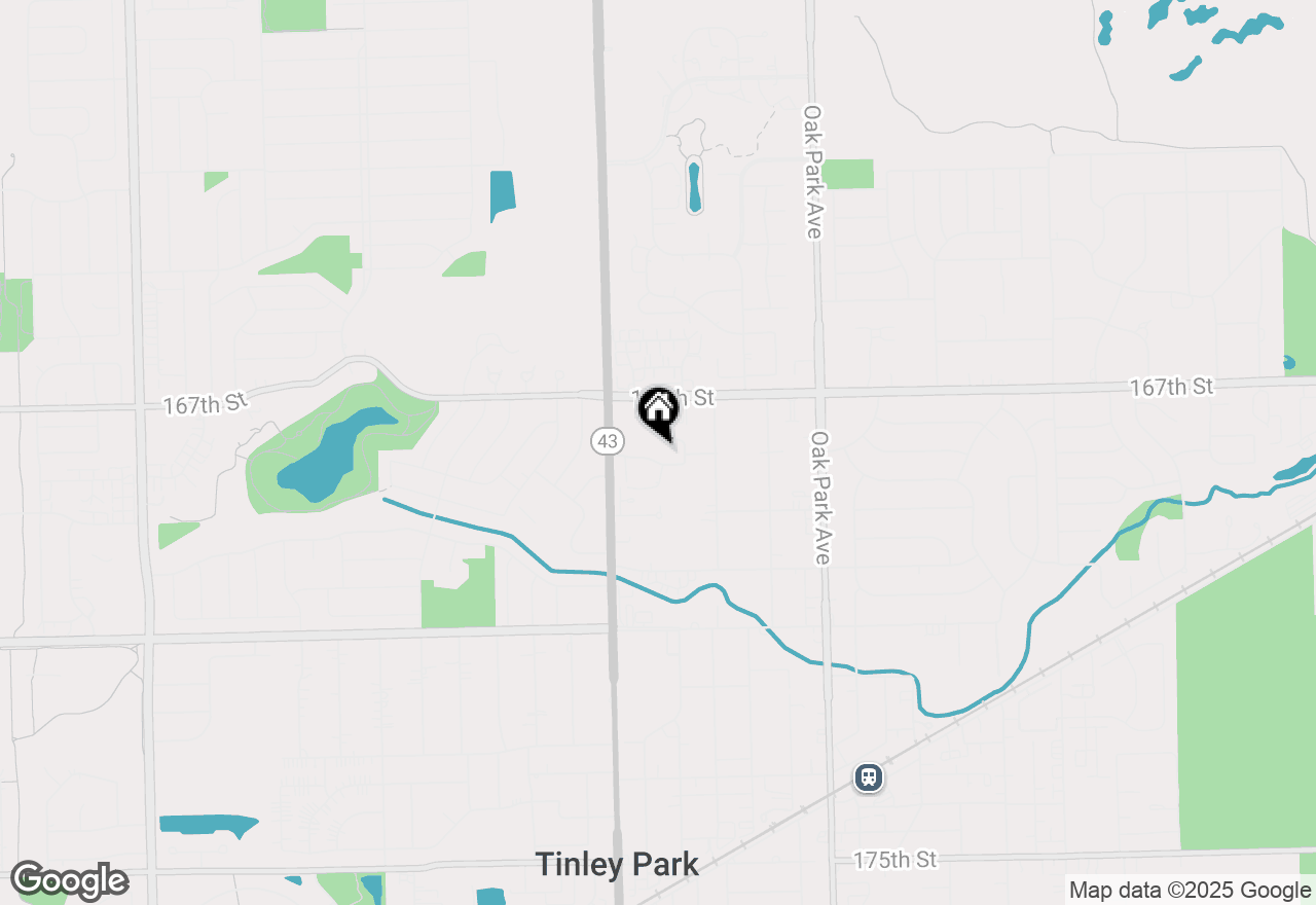 Map of 7124 168th Street, Tinley Park, IL 60477