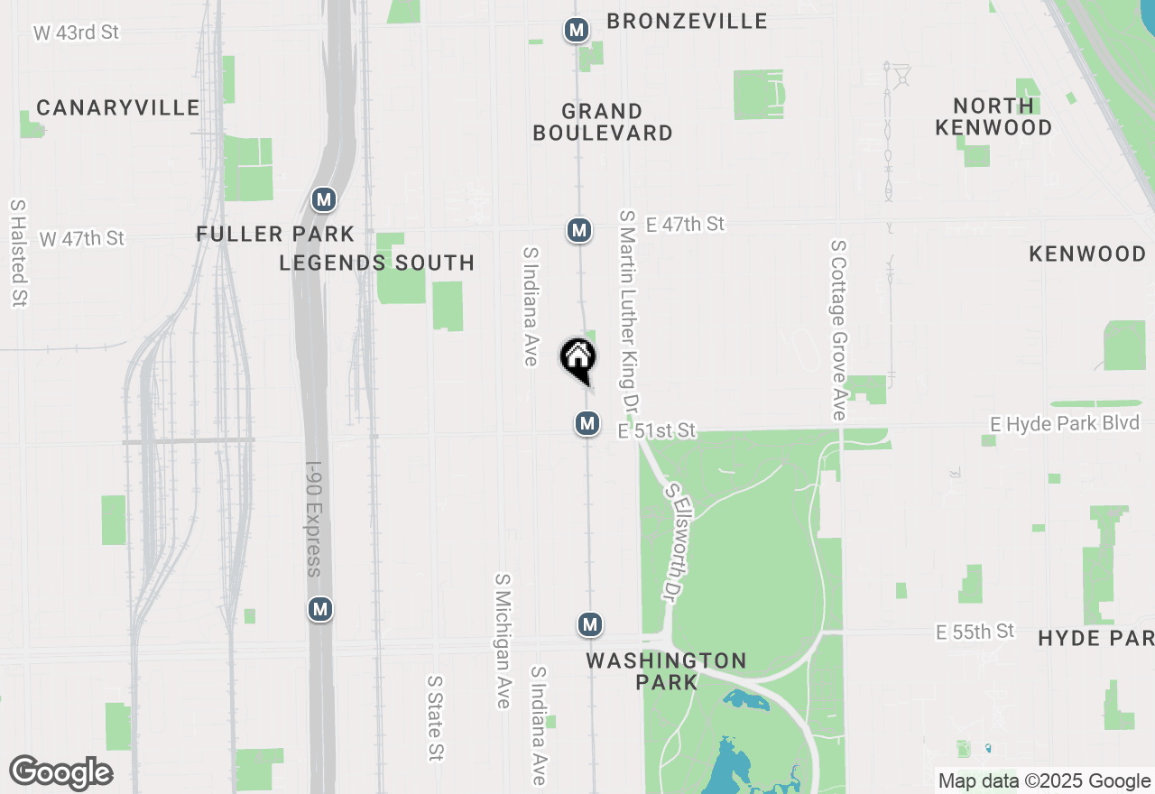 Map of 5017 S Prairie Avenue #3N, Chicago, IL 60615