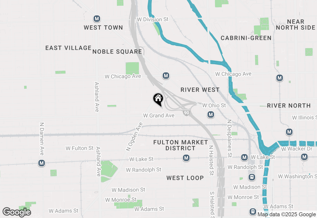 Map of 1147 W Ohio Street #702, Chicago, IL 60642