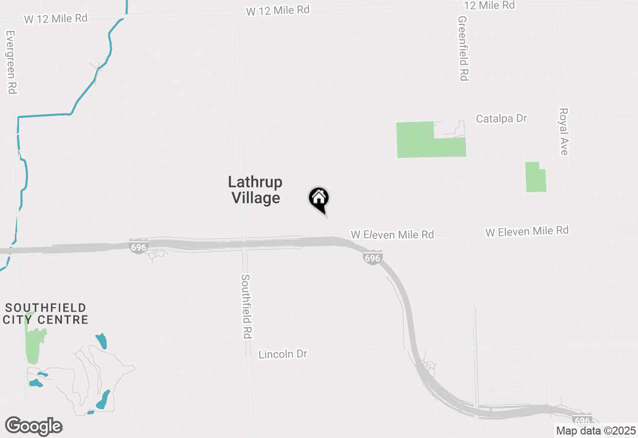 Map of 17215 Sunnybrook Drive, Southfield, MI 48076