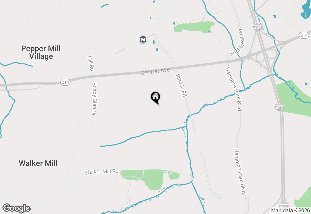 Map of 408 Possum Court, Capitol Heights, MD 20743