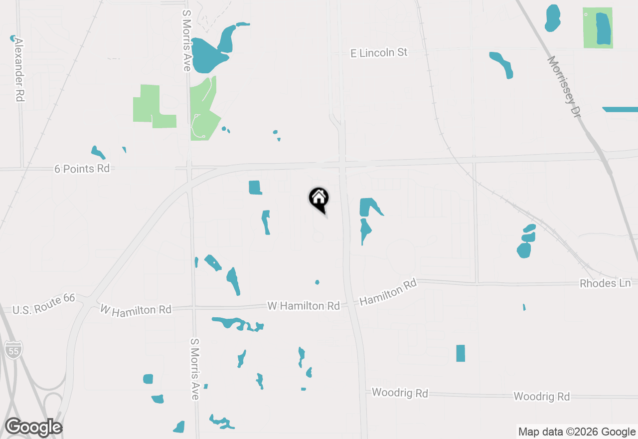 Map of 1920 Tracy Drive #9, Bloomington, IL 61704
