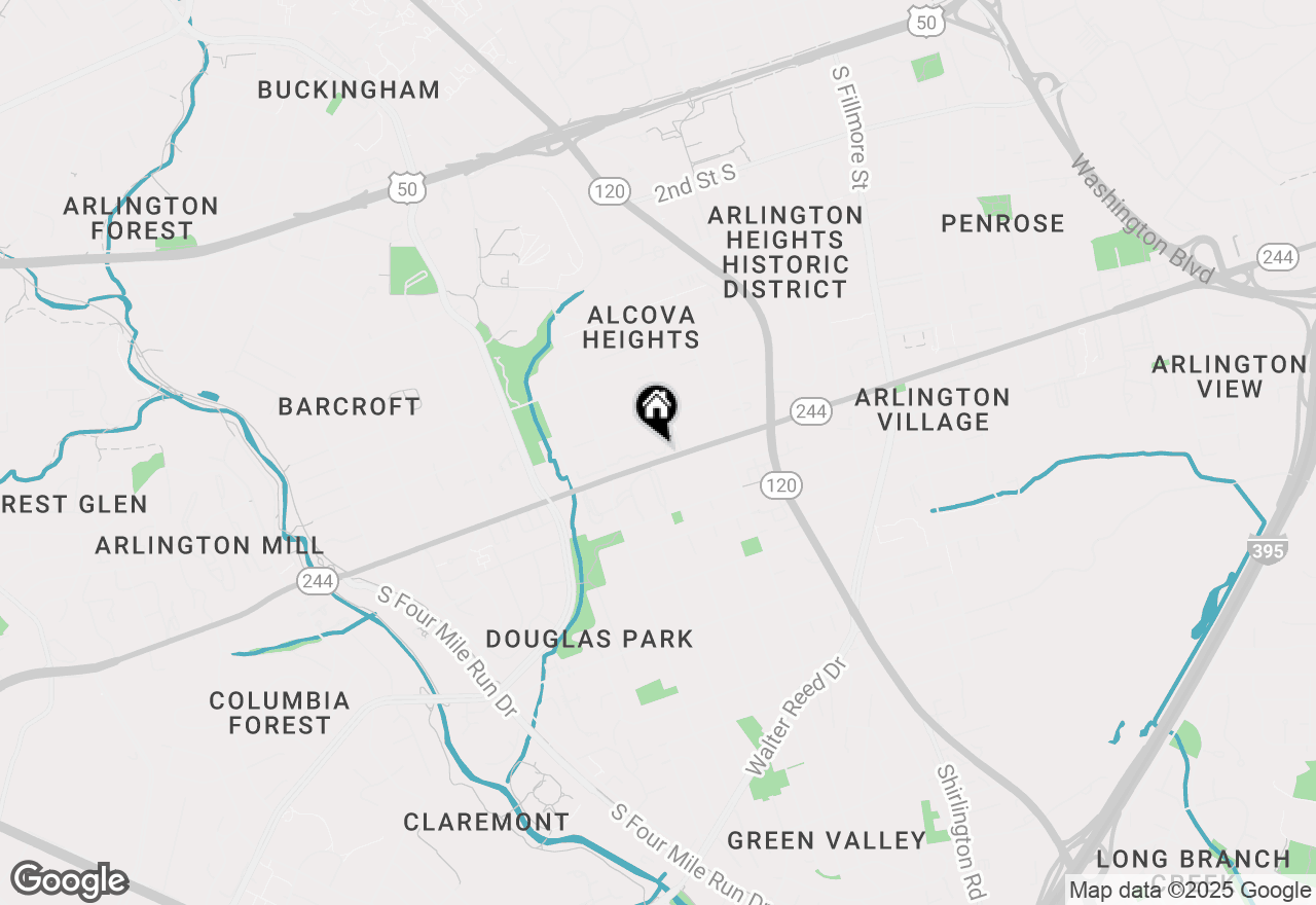 Map of 3831 9th Road S, Arlington, VA 22204