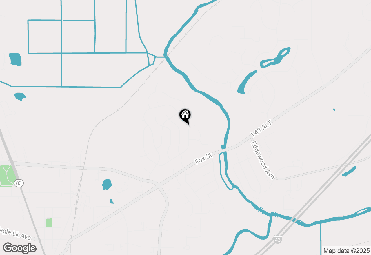 Map of 1272 River Park Cir E, Mukwonago, WI 53149