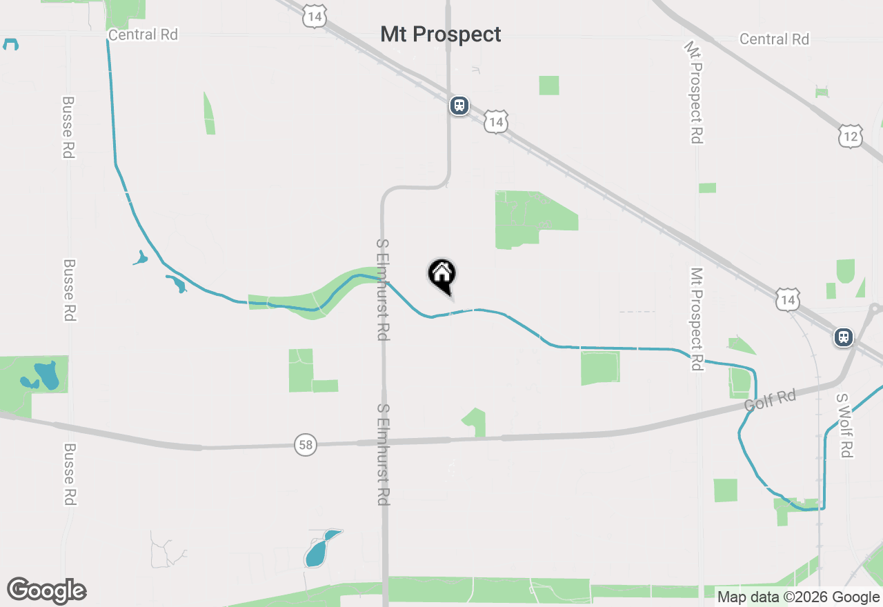 Map of 3 W Berkshire Lane, Mount Prospect, IL 60056