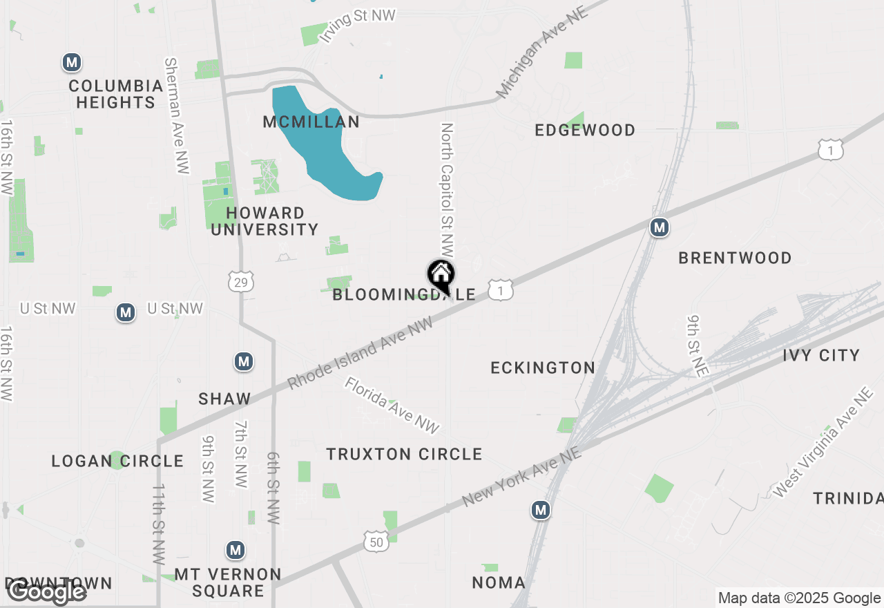 Map of 7 U Street Nw, Washington, DC 20001